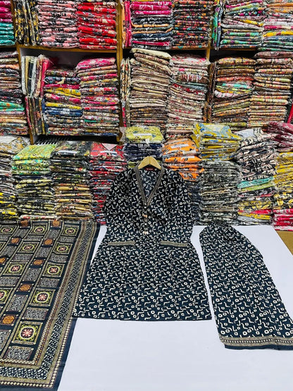 Printed Lawn 3-Piece Women's Suit Multicolor