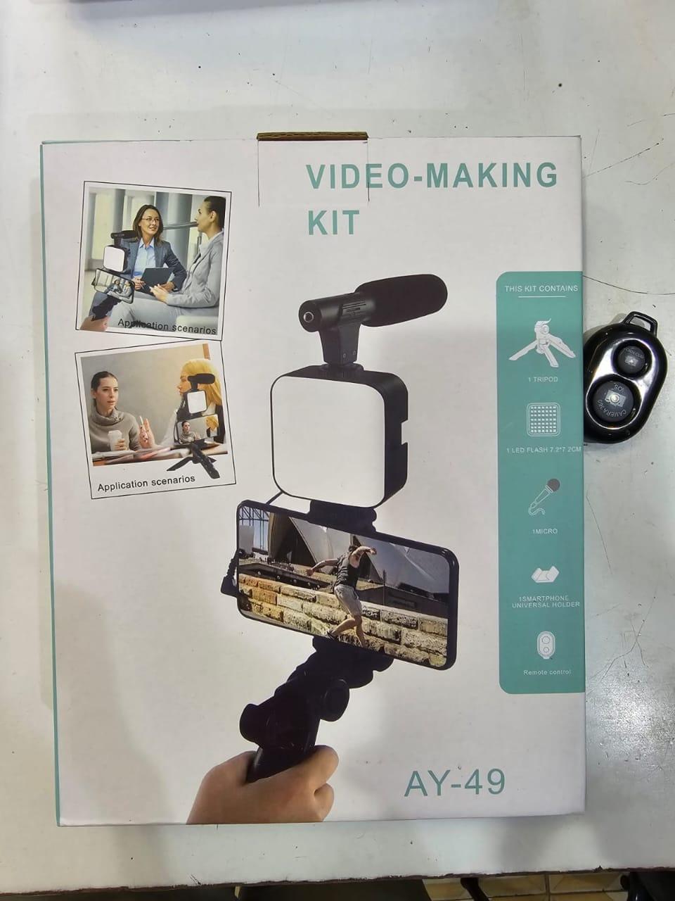 Tripod Multi-Functional Stand Black Portable Video Setup