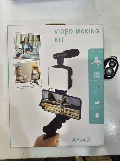 Tripod Multi-Functional Stand Black Portable Video Setup