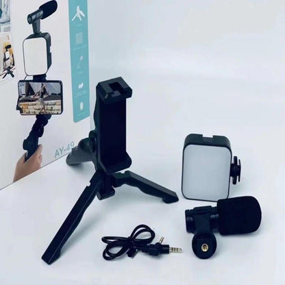 Tripod Multi-Functional Stand Black Portable Video Setup